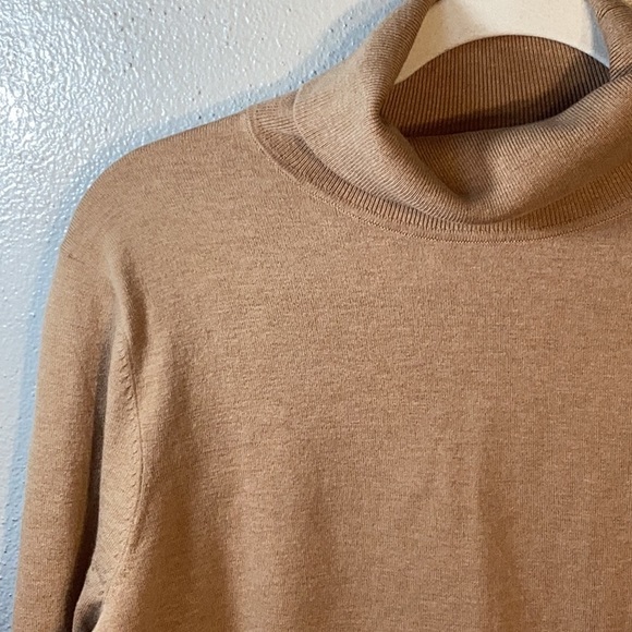 Talbots Sweaters | Nwt Talbots Camel Color Turtleneck Sweater. XL Petite. Classic Soft Tailored | Color: Tan | Size: Xlp | Graceintheweeds's Closet